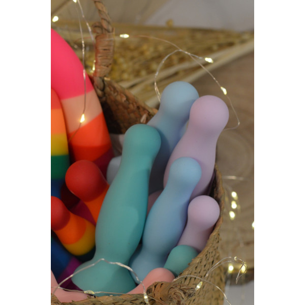 Plug anal ventouse vert pastel taille M 